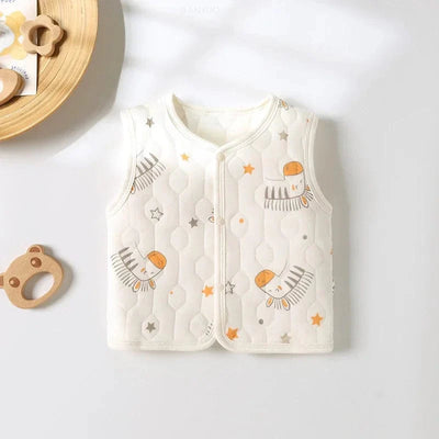 Button Front Sleeveless Vest